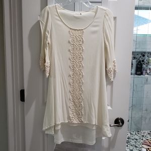 Entro Cream Dress Size S